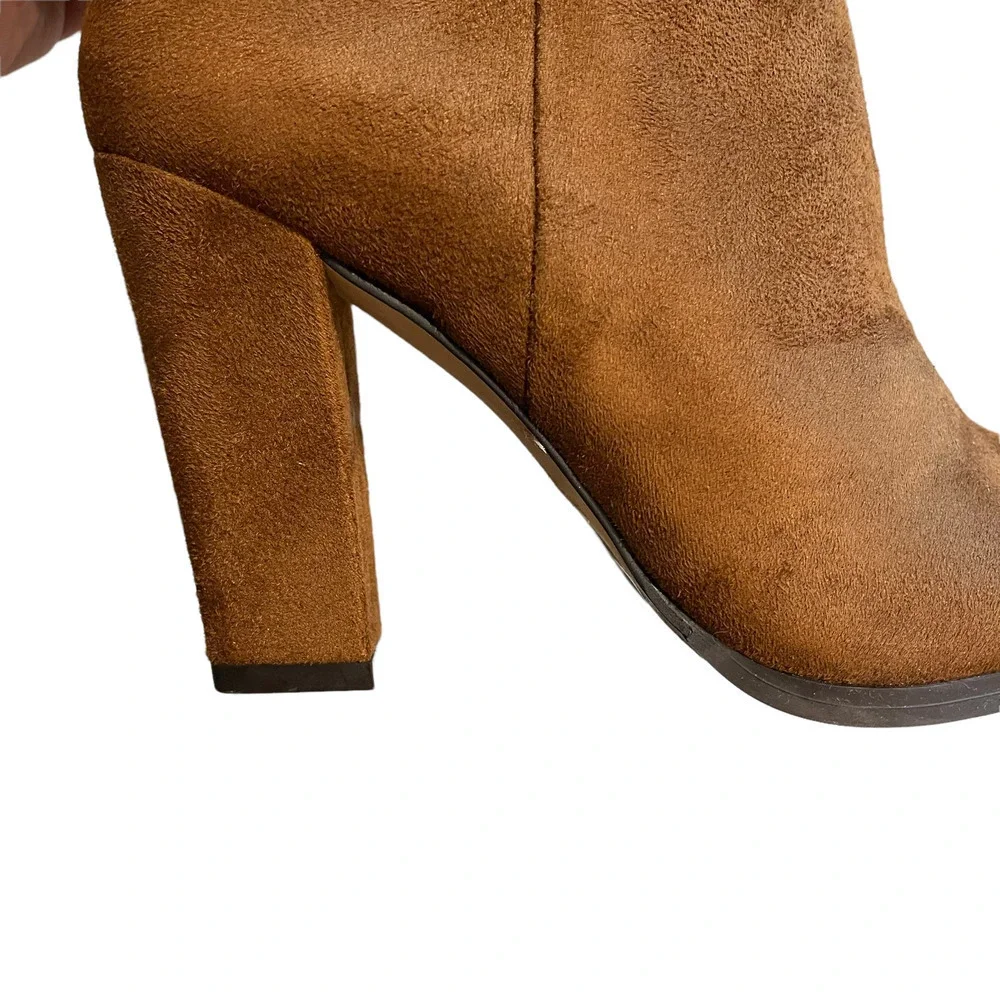Vince Camuto Cognac Tapley Over The Knee Boot Size 5.5M/ 36 NWOB